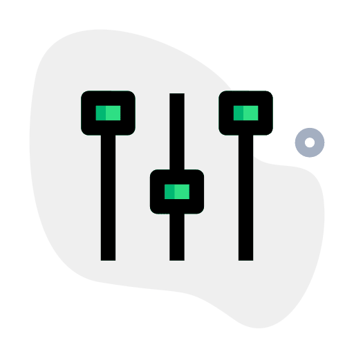Equalizer controller equalizer settings icon