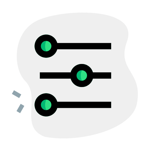 Equalizer ui settings regulator icon