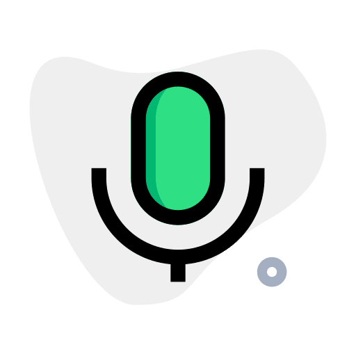 Microphone voice recording radio technology icon