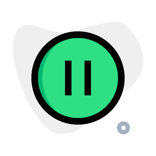 Pause button music and multimedia ui pause button icon