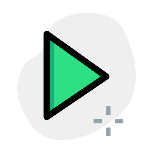 Play button interface multimedia option play button icon