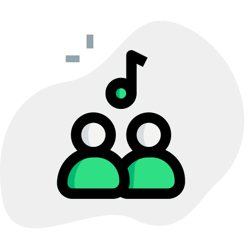 Group musical note interface ui icon