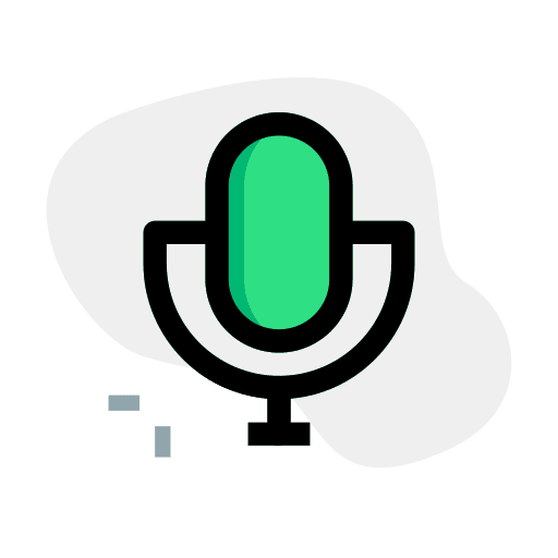 Microphone sound radio electronics icon