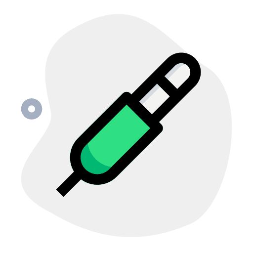 Sound cable music and multimedia electronics audio jack icon