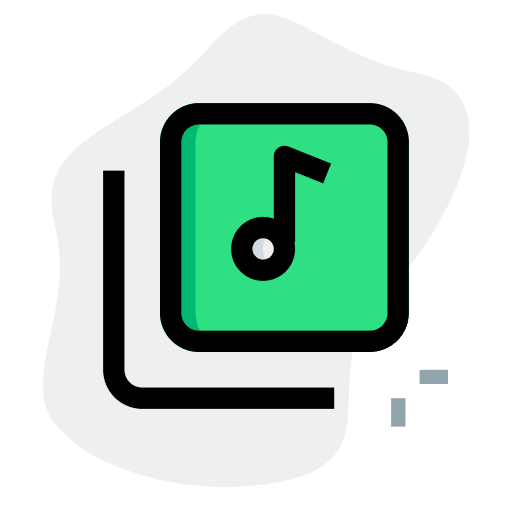 Collection music and multimedia song music player icon