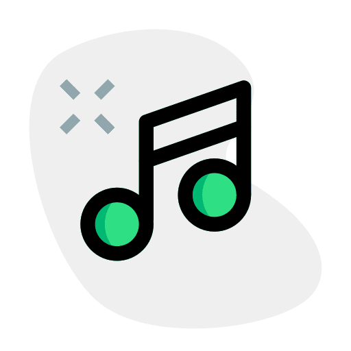 Music note song music note music player icon