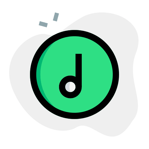 Music note song quaver music player icon