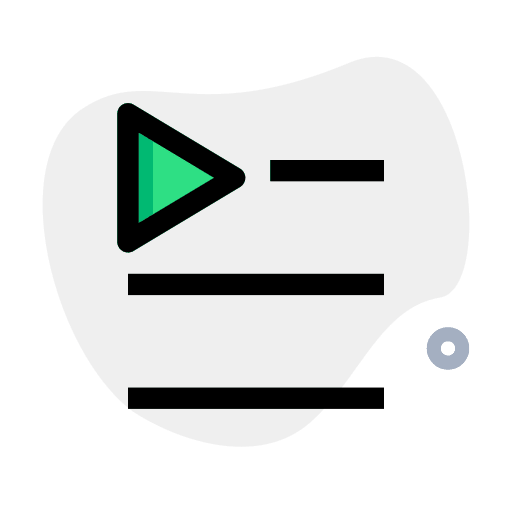Playlist music and multimedia music player song icon