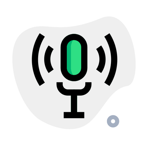 Podcast audio music and multimedia ui icon