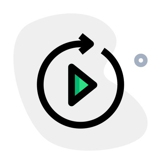 Replay interface music player replay icon