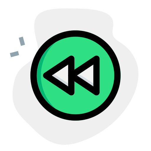 Rewind button rewind button multimedia option options icon