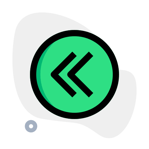 Rewind button ui previous backwards icon