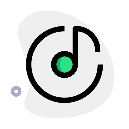 Song music player multimedia option music note icon