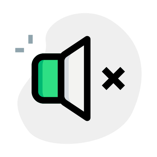 Mute music player mute turn off icon