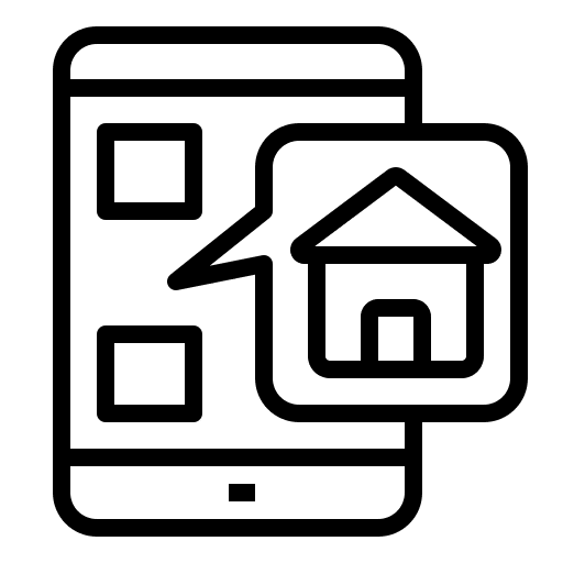 Online marketing mobile phone real estate electronics icon