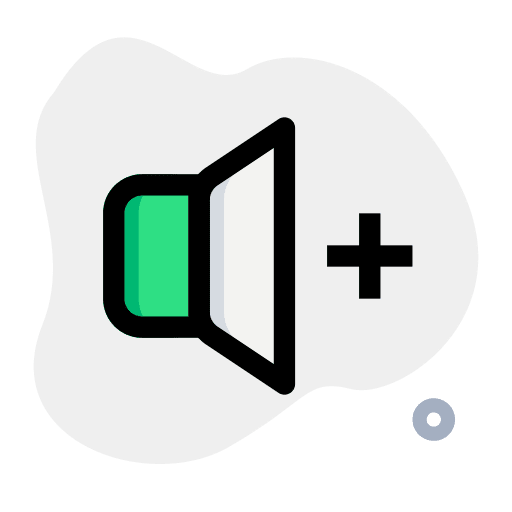 Volume control music and multimedia music player plus icon