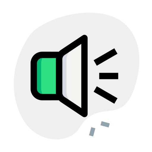 Volume music and multimedia multimedia option speaker icon