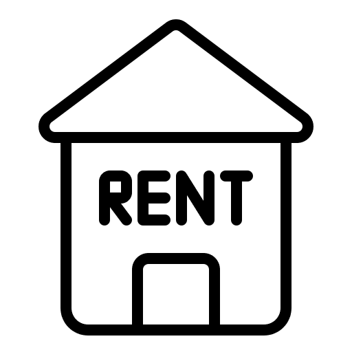 Real estate architecture apartment rent icon Real estate architecture apartment rent icon