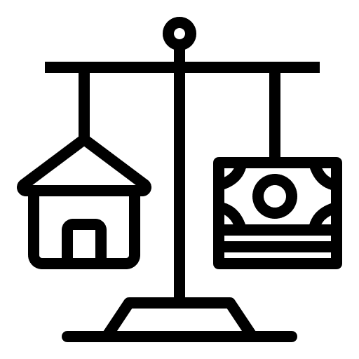 Scale weight financial scale weight value icon