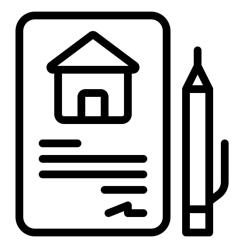 Signage house contract home icon Signage house contract home icon