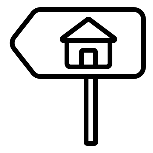 Direction sign direction sign signaling buildings icon Direction sign direction sign signaling buildings icon