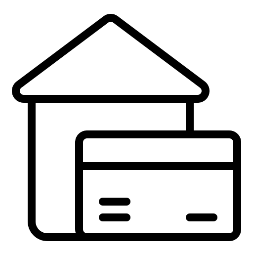 Financial business and finance real estate home icon Financial business and finance real estate home icon