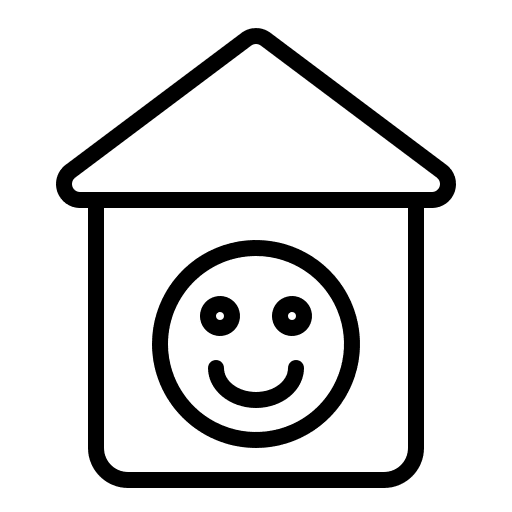 Happy house family good real estate icon Happy house family good real estate icon