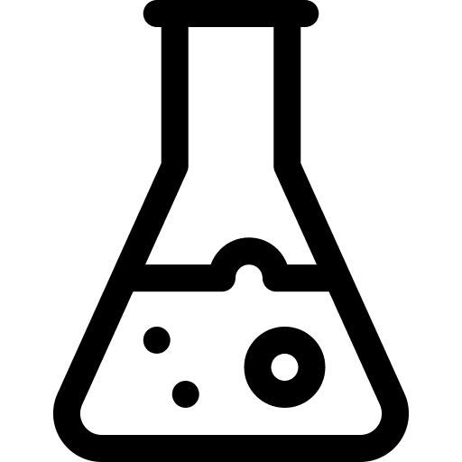 Science laboratory education research icon