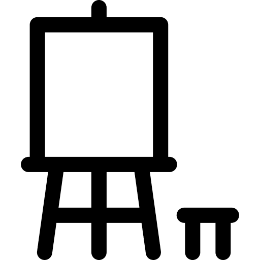 Art painter canvas paint icon