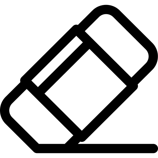 Eraser office material school material stationery icon