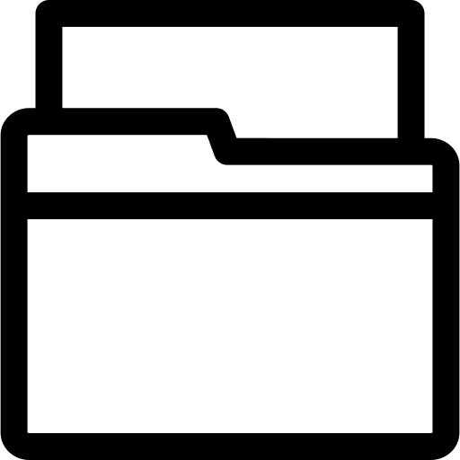 Folder office material document file icon