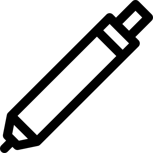 Mechanical pencil writing tool draw office material icon