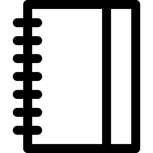 Notebook notebook school material address book icon