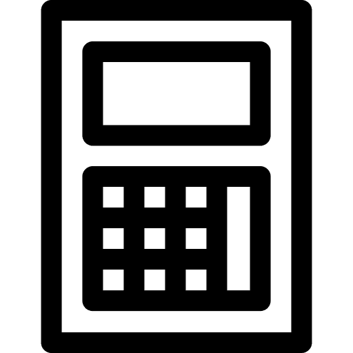 Calculator calculate education operation icon