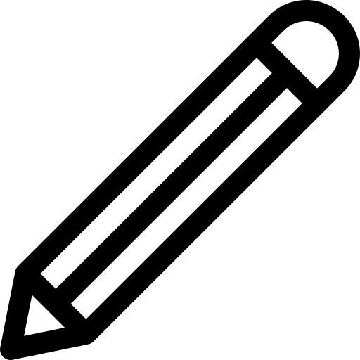 Pencil write office material stationery icon