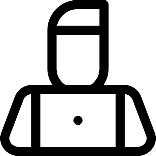 Student ginger laptop man icon