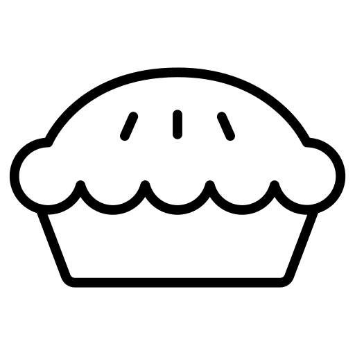 Apple pie cake food and restaurant dessert icon