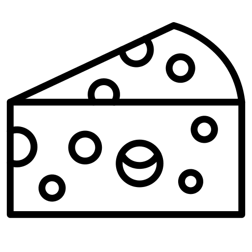 Cheese holes milky cheese icon Cheese holes milky cheese icon