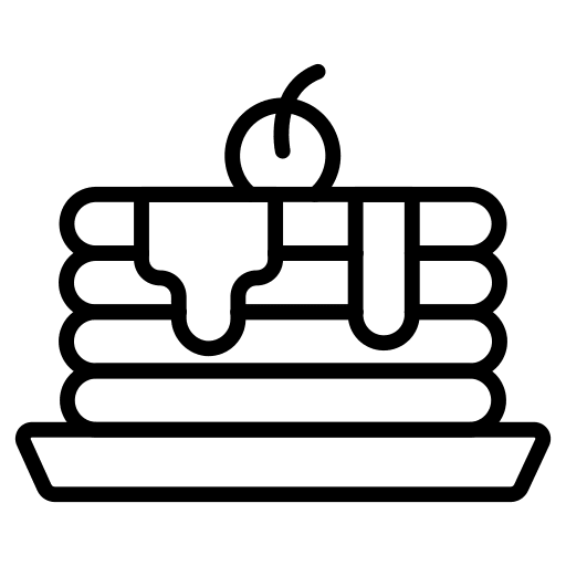 Pancake pancake cherry dessert icon Pancake pancake cherry dessert icon