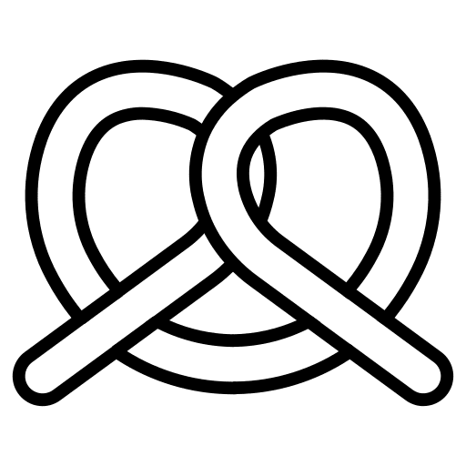 Pretzel snack gastronomy pretzel icon