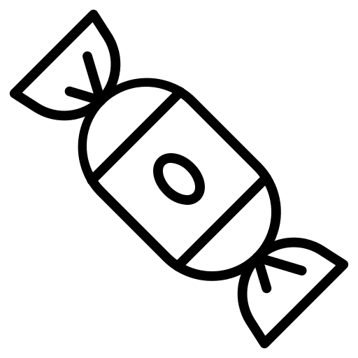 Toffee sweet sugar candy icon