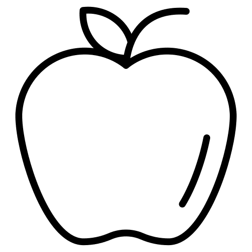 Apple organic apple vegetarian icon Apple organic apple vegetarian icon