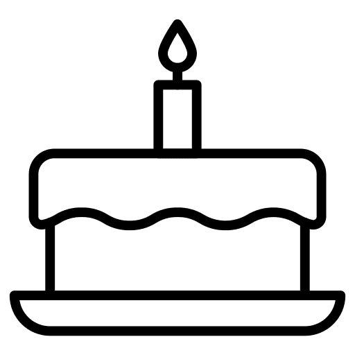 Birthday cake food and restaurant party dessert icon Birthday cake food and restaurant party dessert icon