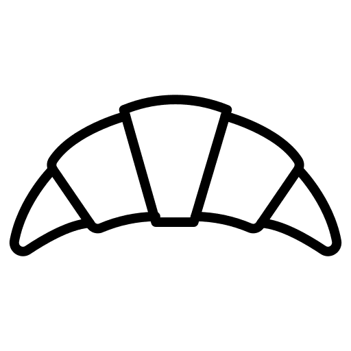 Croissant baked french croissant icon Croissant baked french croissant icon