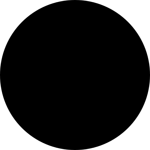 Circle in black of a drum top view shapes circle top view icon