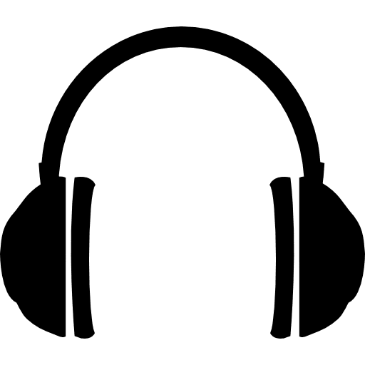 Rounded headphones headphones audio headphone music icon