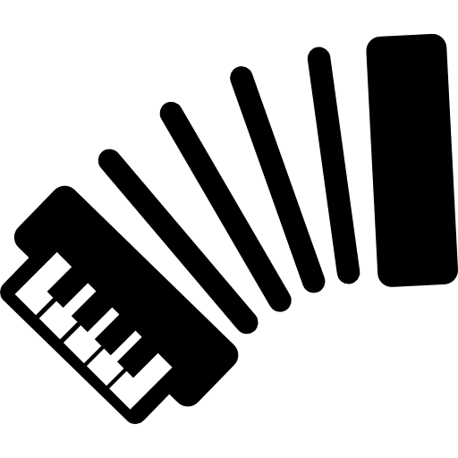 Accordion side view musical instrument music instrument instrument icon