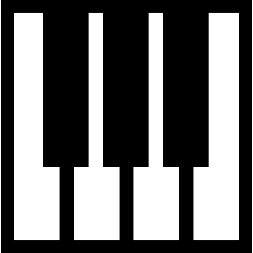 Piano keys part piano keys keyboard piano keyboard icon