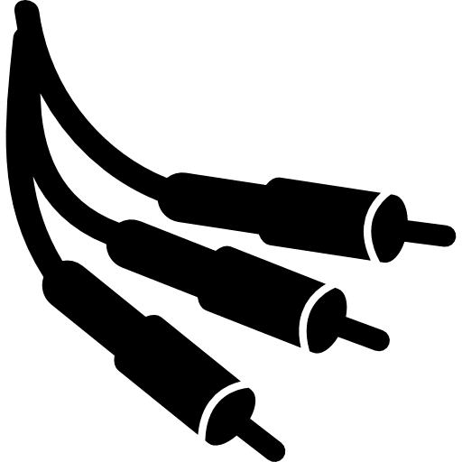 Music connector jacks with cords connector jacks music connectors music cords icon