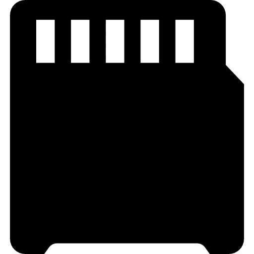 Storage device card technology storage mini sd card icon